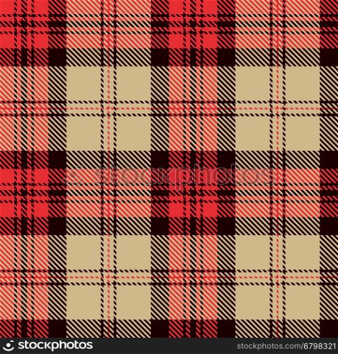Tartan Seamless Pattern. Trendy Vector Illustration for Wallpapers. Seamless Tartan Tiles. Traditional Scottish Ornament. Tartan Plaid Inspired Background.