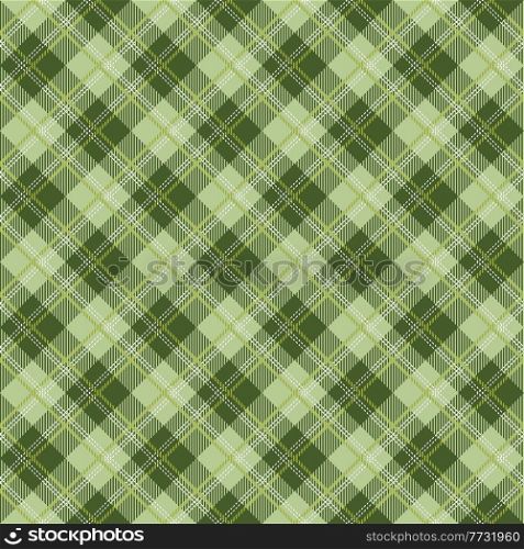 Tartan seamless patterns in green colors. Vector illustration