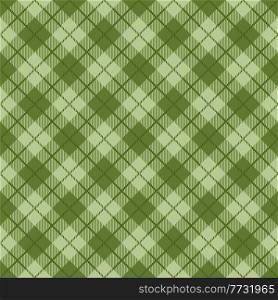 Tartan seamless patterns in green colors. Vector illustration