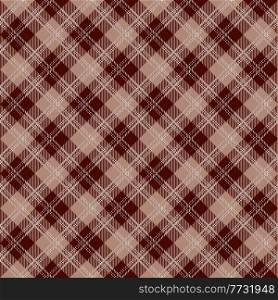 Tartan seamless patterns in grey and beige colors. Vector illustration