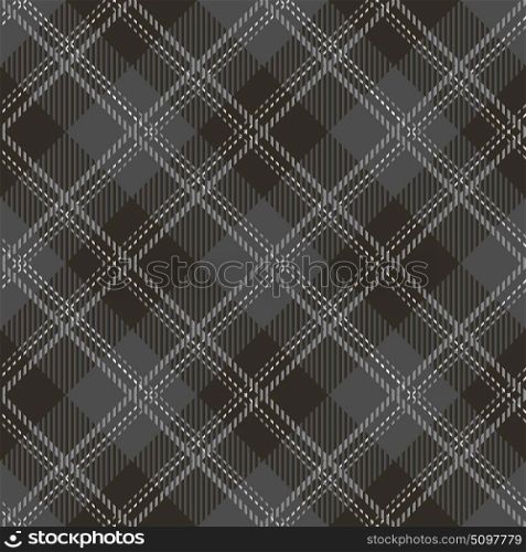 Tartan seamless vector patterns in black-and-white colors