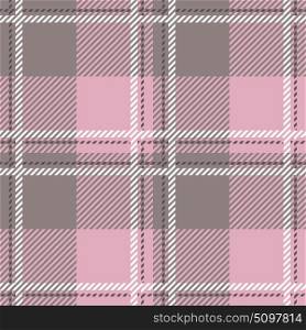 Tartan seamless vector patterns in gray-and-pink colors