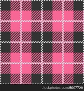 Tartan seamless vector patterns in pink-gray colors