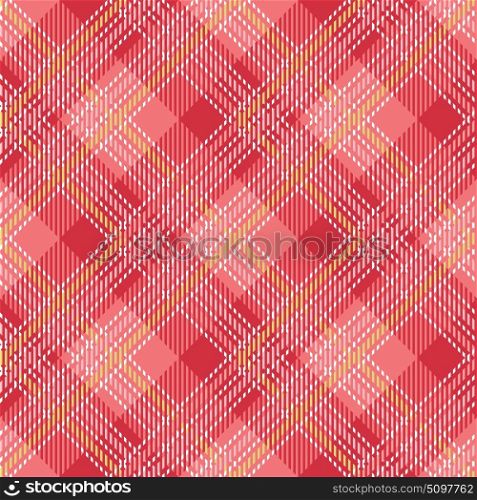 Tartan seamless vector patterns in pink-yellow colors