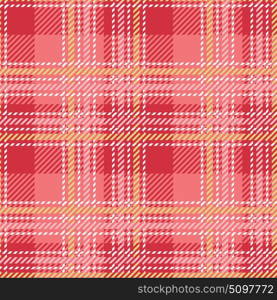 Tartan seamless vector patterns in pink-yellow colors