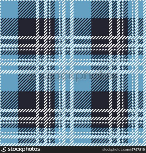 Tartan seamless vector patterns in white-blue colors