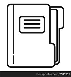 Task folder icon outli≠vector. Busi≠ss test. Paper project. Task folder icon outli≠vector. Busi≠ss test