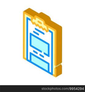 task list of call center isometric icon vector. task list of call center sign. isolated symbol illustration. task list of call center isometric icon vector illustration
