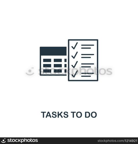 Tasks To Do icon. Creative element design from productivity icons collection. Pixel perfect Tasks To Do icon for web design, apps, software, print usage.. Tasks To Do icon. Creative element design from productivity icons collection. Pixel perfect Tasks To Do icon for web design, apps, software, print usage
