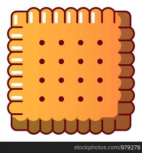 Tasty biscuit icon. Cartoon illustration of tasty biscuit vector icon for web. Tasty biscuit icon, cartoon style