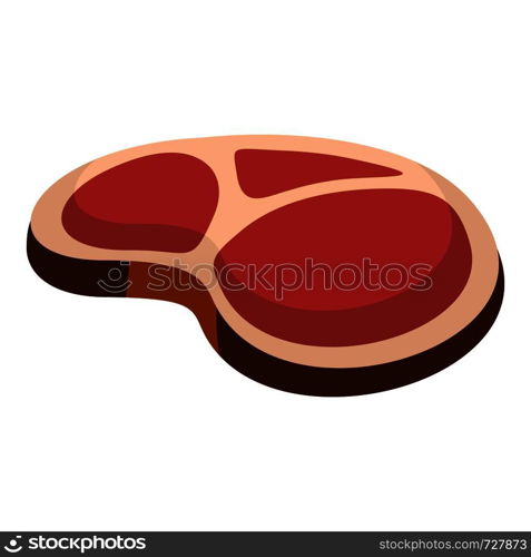 Tasty steak icon. Flat illustration of tasty steak vector icon for web. Tasty steak icon, flat style