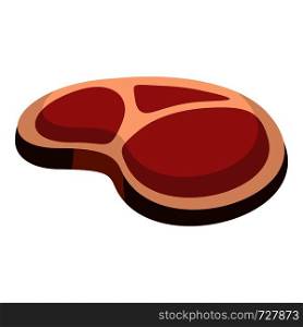 Tasty steak icon. Flat illustration of tasty steak vector icon for web. Tasty steak icon, flat style