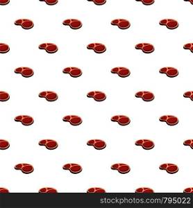 Tasty steak pattern seamless vector repeat for any web design. Tasty steak pattern seamless vector