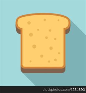 Tasty toast icon. Flat illustration of tasty toast vector icon for web design. Tasty toast icon, flat style