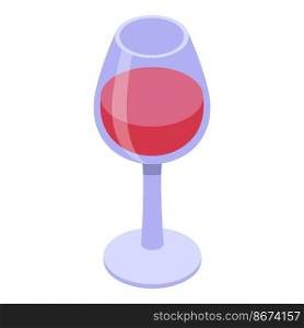 Tasty wine icon isometric vector. Alcohol taste. Drink cheers. Tasty wine icon isometric vector. Alcohol taste