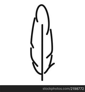 Tattoo feather icon outline vector. Pen ink. Art fluff. Tattoo feather icon outline vector. Pen ink