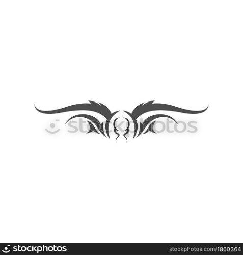Tattoo icon logo design template vector