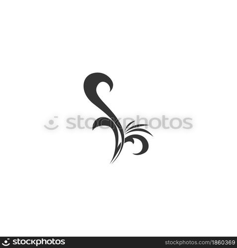 Tattoo icon logo design template vector