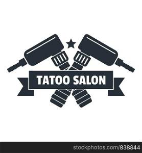 Tattoo iron logo. Simple illustration of tattoo iron vector logo for web. Tattoo iron logo, simple gray style