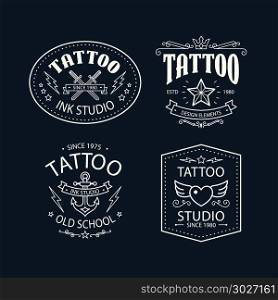 tattoo retro art theme. tattoo retro art theme vector