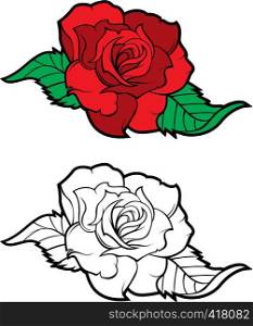 Tattoo Rose design element