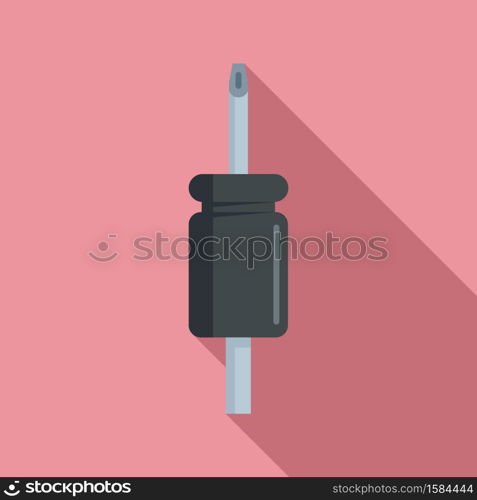 Tattoo studio needle icon. Flat illustration of tattoo studio needle vector icon for web design. Tattoo studio needle icon, flat style