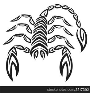 Tattoo zodiac scorpion. Astrology sign.