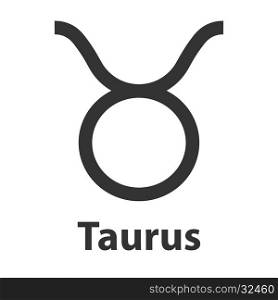 Taurus, bull zodiac sign. Vector Illustration, icon