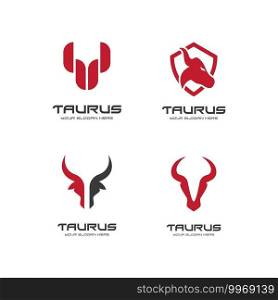 Taurus logo template vector design illustration