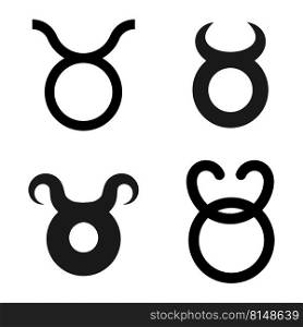 Taurus star symbol icon vector illustration design