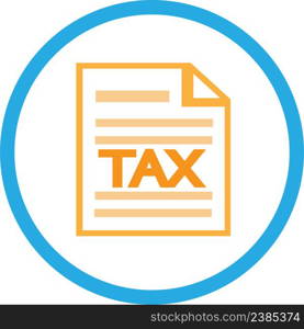 Tax icon sign symbol design