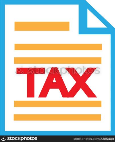 Tax icon sign symbol design