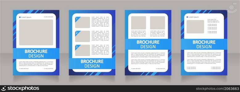 Tax payment support for bank clients blank brochure layout design. Vertical poster template set with empty copy space for text. Premade corporate reports collection. Editable flyer paper pages. Tax payment support for bank clients blank brochure layout design