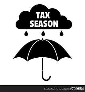 Tax season icon. Simple illustration of tax season vector icon for web. Tax season icon, simple style
