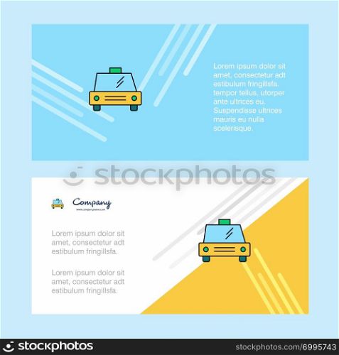 Taxi abstract corporate business banner template, horizontal advertising business banner.