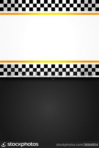 Taxi blank racing background