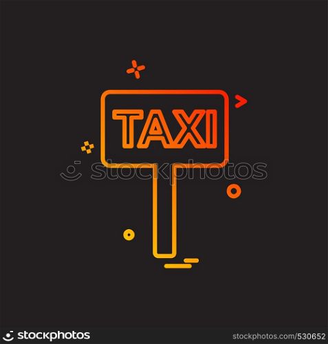 Taxi board icon design vector