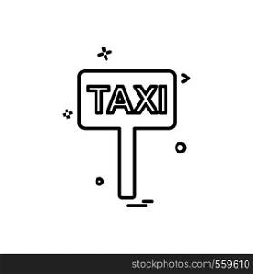 Taxi board icon design vector