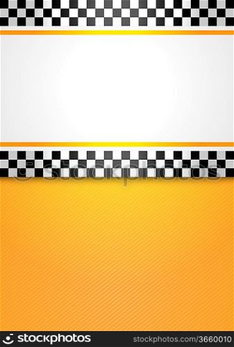 Taxi cab blank background