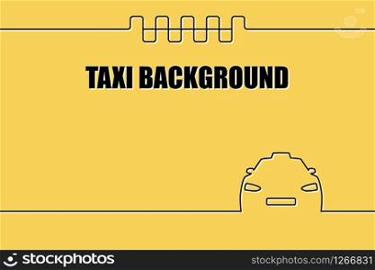 taxi cab mobile order service concept vector illustration