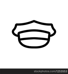 Taxi cap icon vector. Thin line sign. Isolated contour symbol illustration. Taxi cap icon vector. Isolated contour symbol illustration