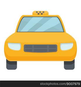 Taxi car icon cartoon vector. Cab app. Call service. Taxi car icon cartoon vector. Cab app