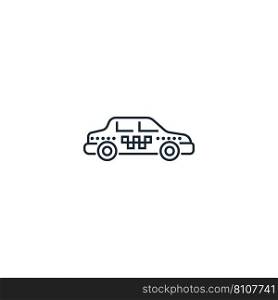 Taxi creative icon from travel icons collection Vector Image