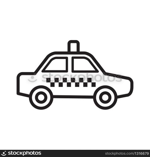 taxi icon collection, trendy style
