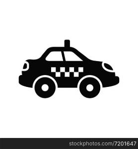 taxi icon gliph style design