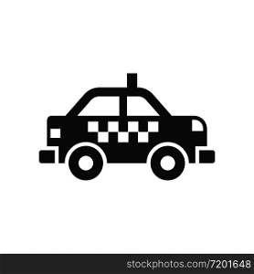 taxi icon gliph style design