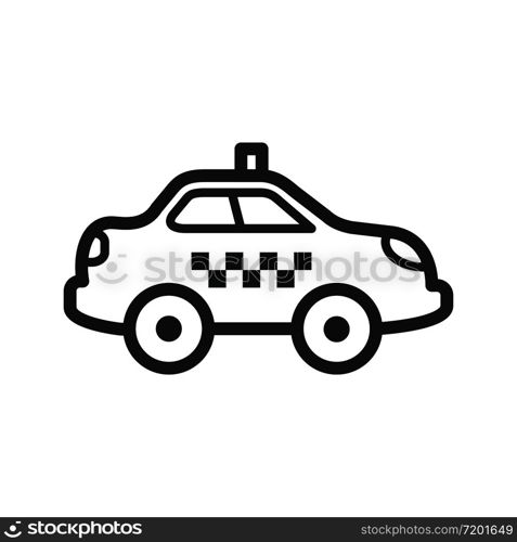 taxi icon line art design