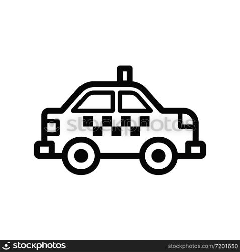 taxi icon line art design