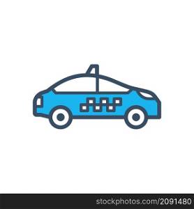 taxi icon vector flat style