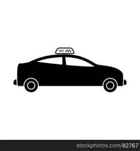 Taxi it is black icon . Simple style .. Taxi it is black icon .